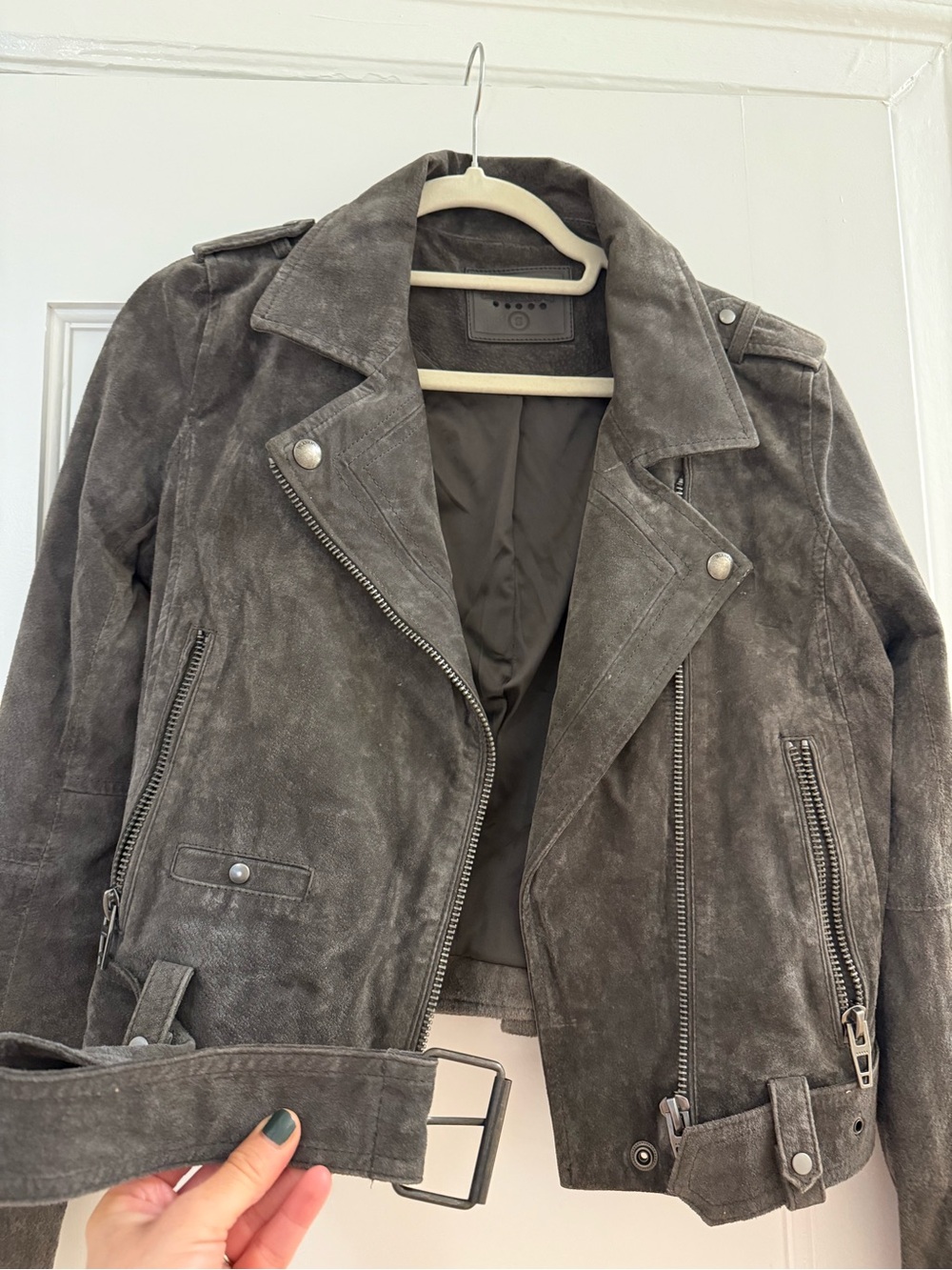suede biker jacker